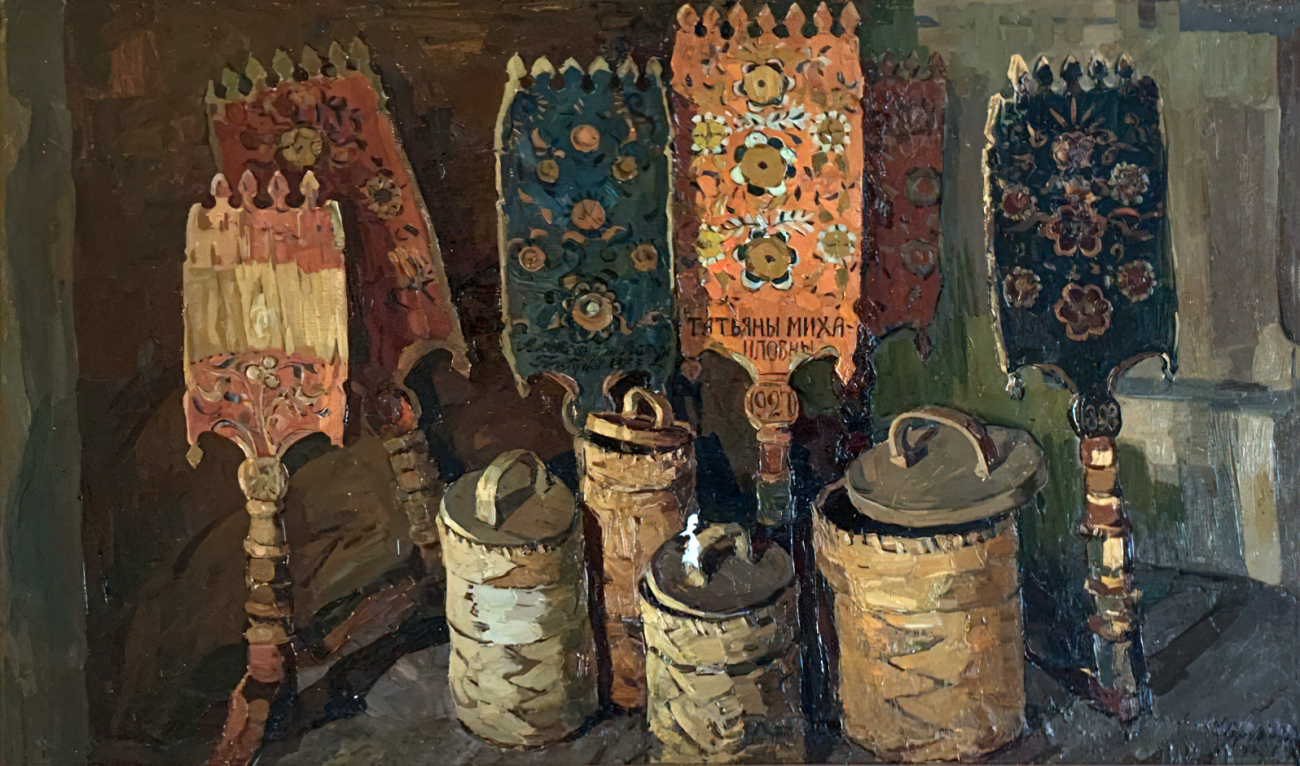 Прохоров К А 1965 Вологодские прялки и туеса